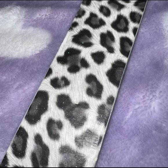 vintage y2k cheetah print sparkly belt - Picture 3 of 5